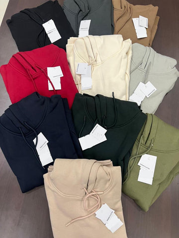 SOLID COLOURS HOODIES
