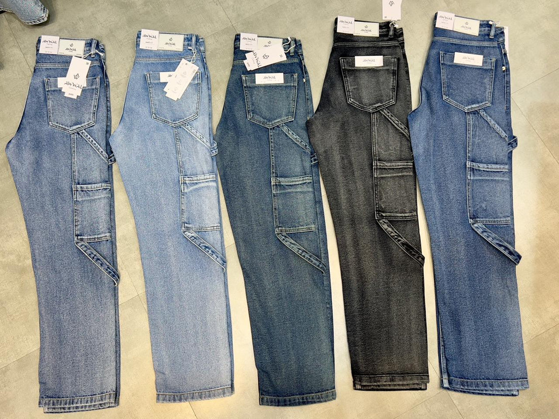 CHINA WASHED OUT RELAXED MEN'S CARPANTER JEANS